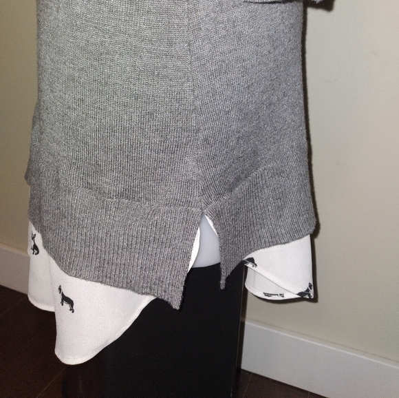 Cute Knit Dress/Tunic, Soft Knit with French Bulldog print at Bottom - Picture 6 of 10